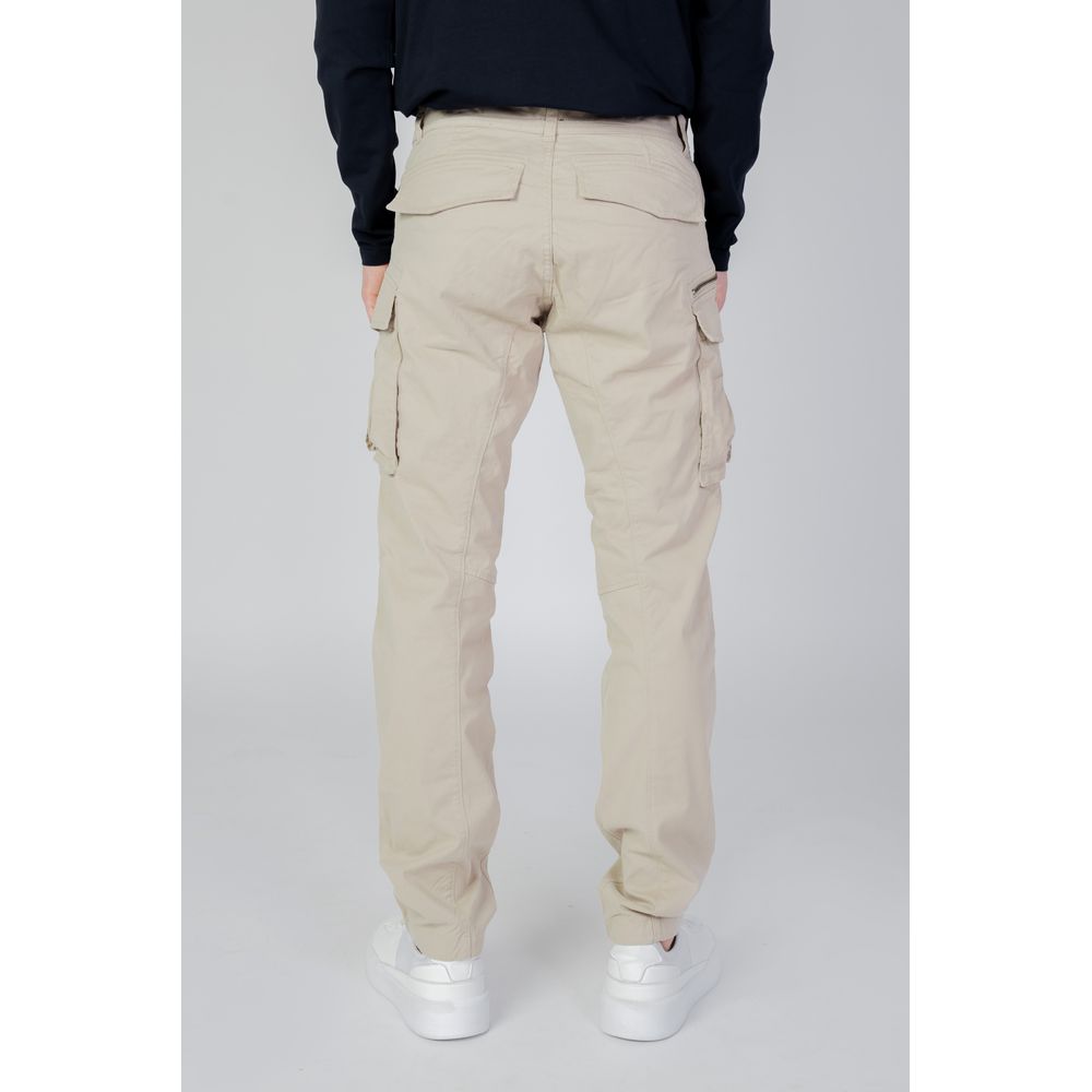 Replay Beige Cotton Cargo Men's Pants