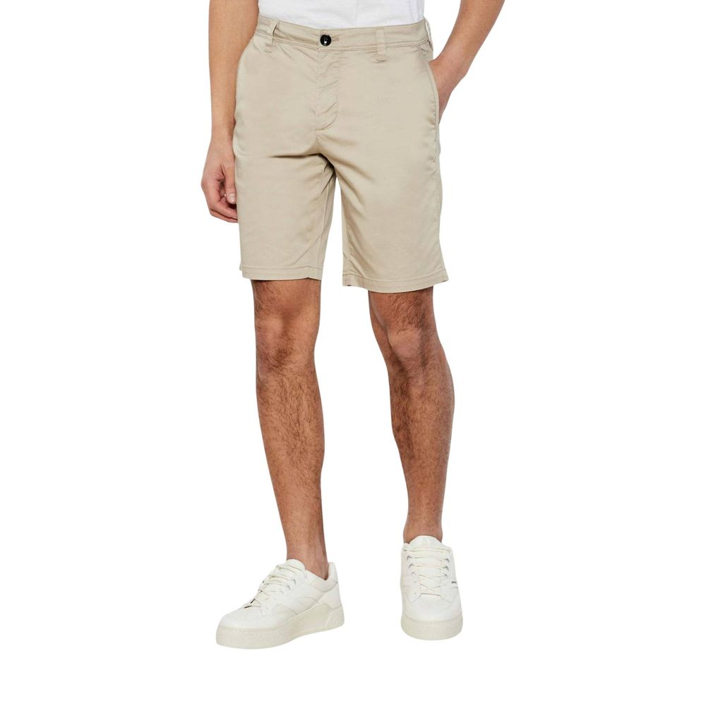Armani Exchange Beige Cotton Bermuda Men's Shorts