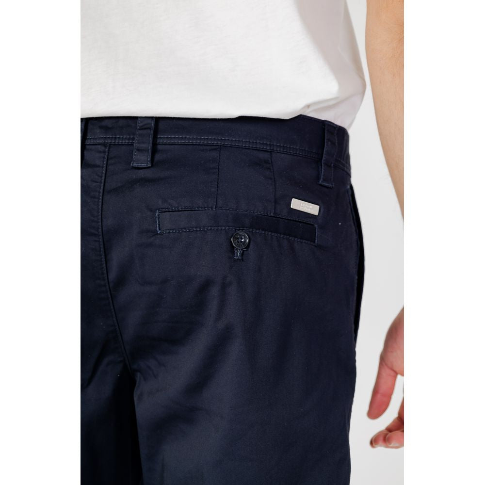 Armani Exchange Blue Cotton Bermuda Men's Shorts