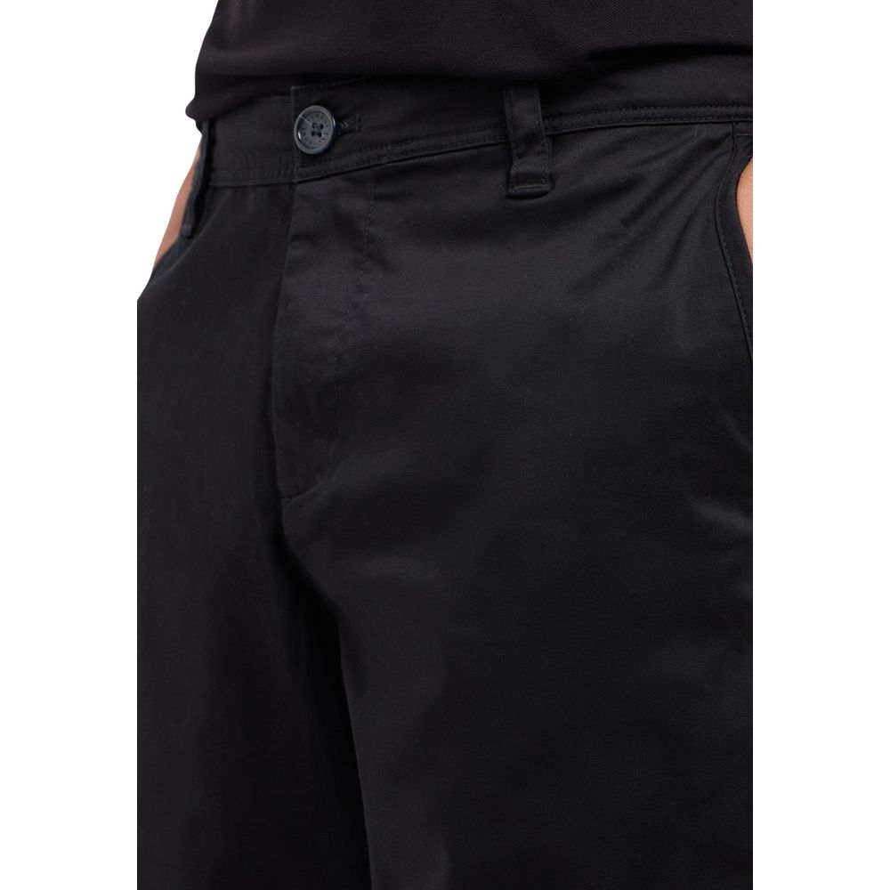 Armani Exchange Black Cotton Bermuda Men's Shorts