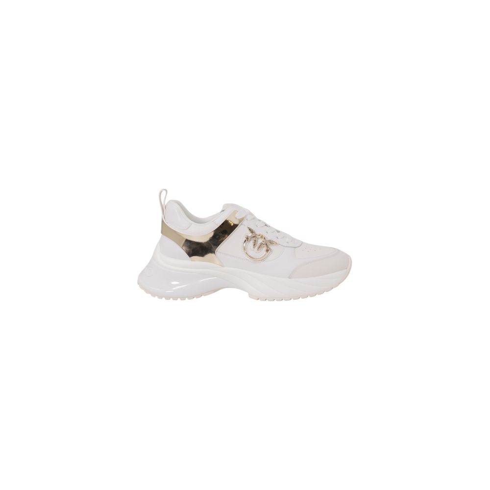 PINKO White Leather Women's Sneakers