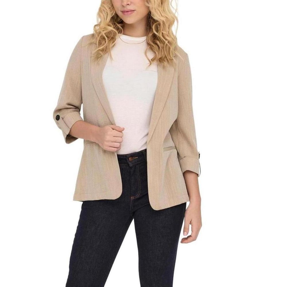 Only Beige Viscose Women's Blazer