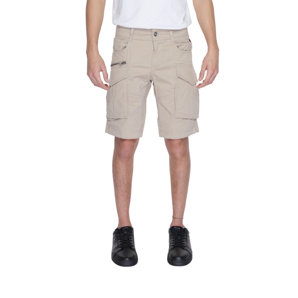 Replay Beige Cotton Bermuda Men's Shorts