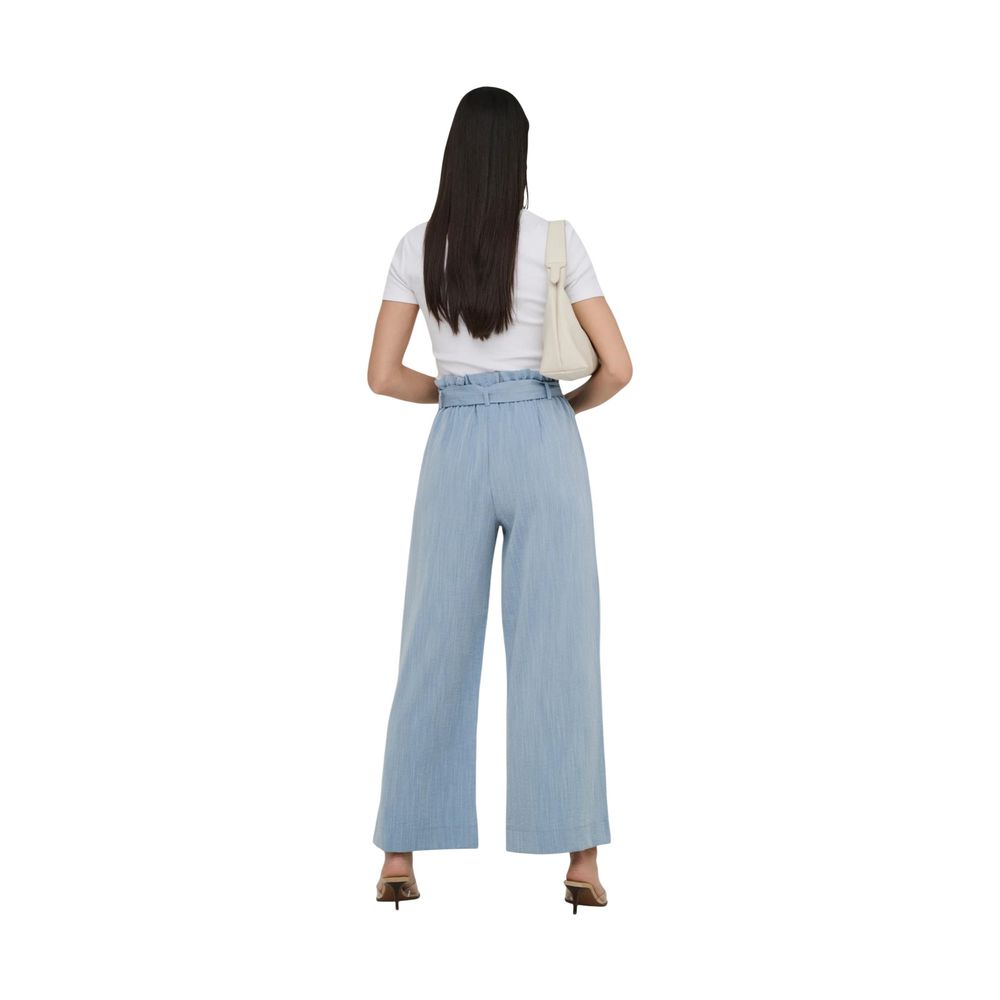 Only Blue Viscose Casual Women's Pants