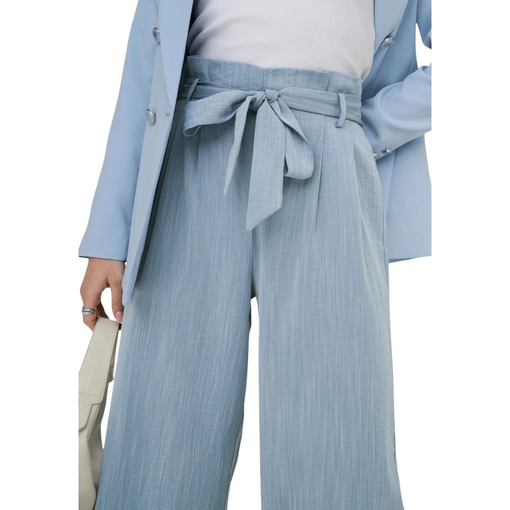 Only Blue Viscose Casual Women's Pants