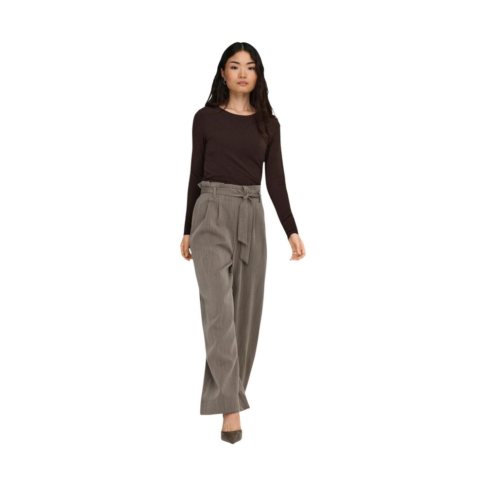 Only Beige Viscose Casual Women's Pants