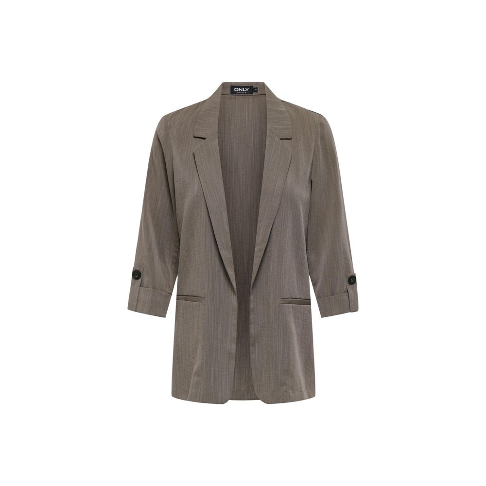Only Beige Viscose Women's Blazer