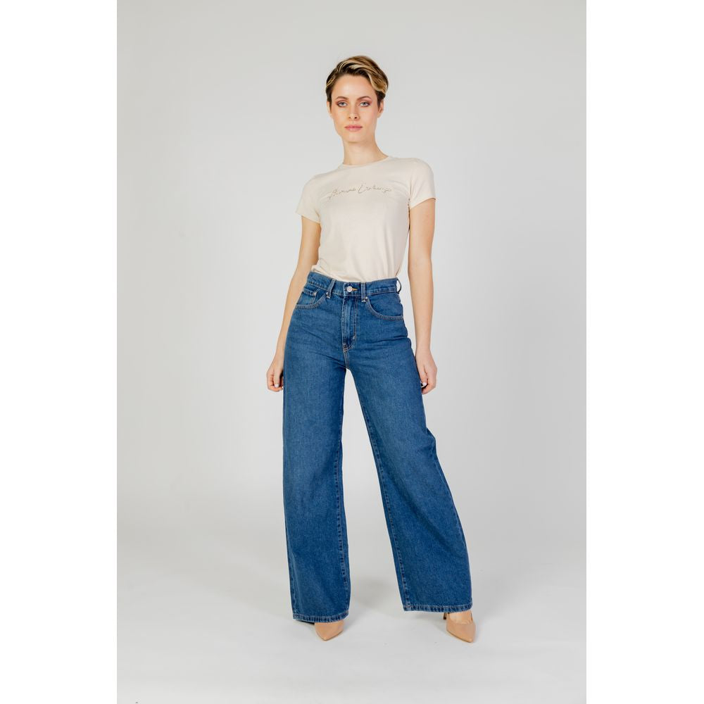 Only Blue Cotton Relaxed Fit Women's Jeans