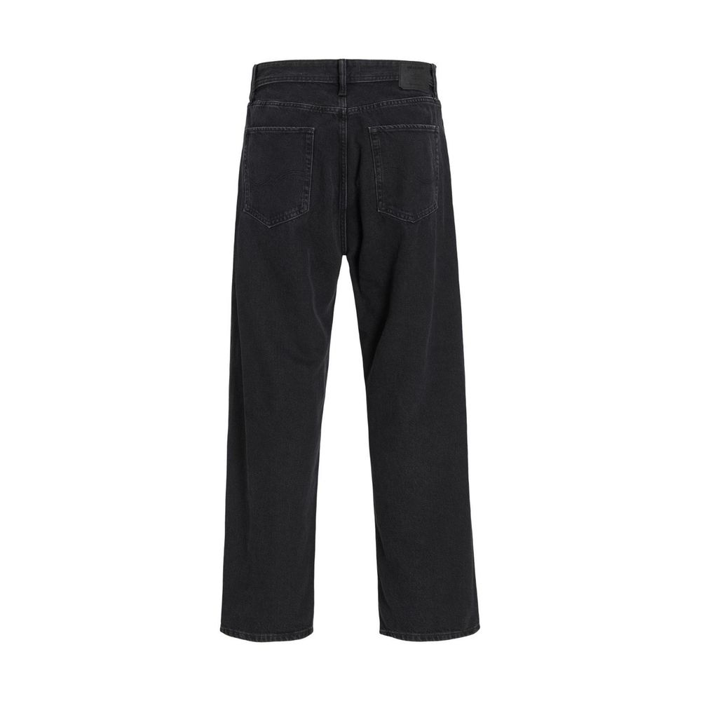 Jack Jones Black Cotton Relaxed Fit Men's Jeans