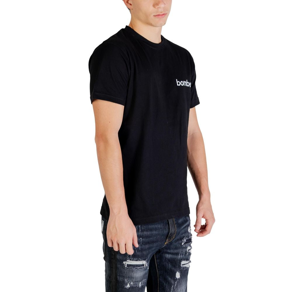 The Bomber Black Cotton Men's Sportswear