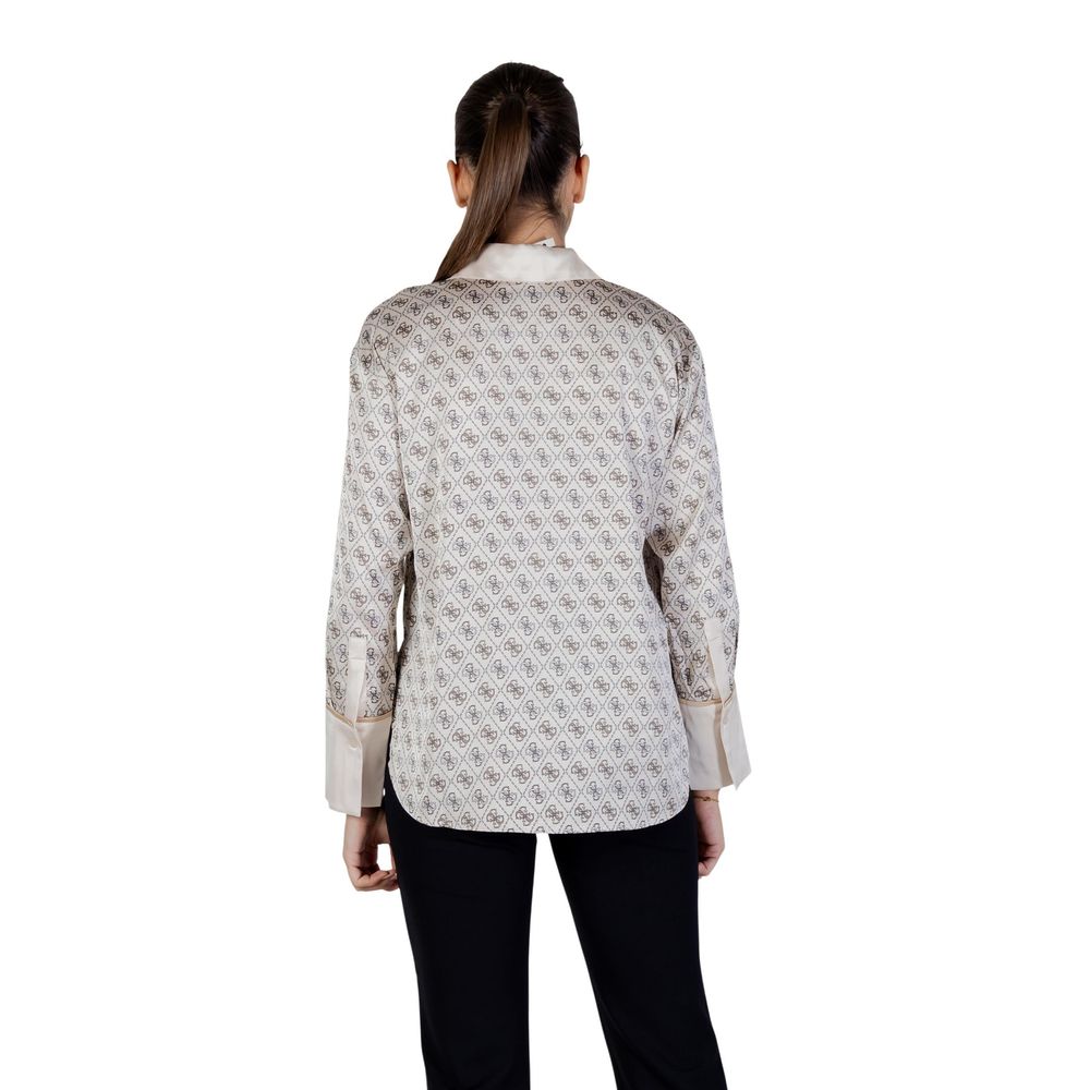 Guess Beige Polyester Women's Blouse