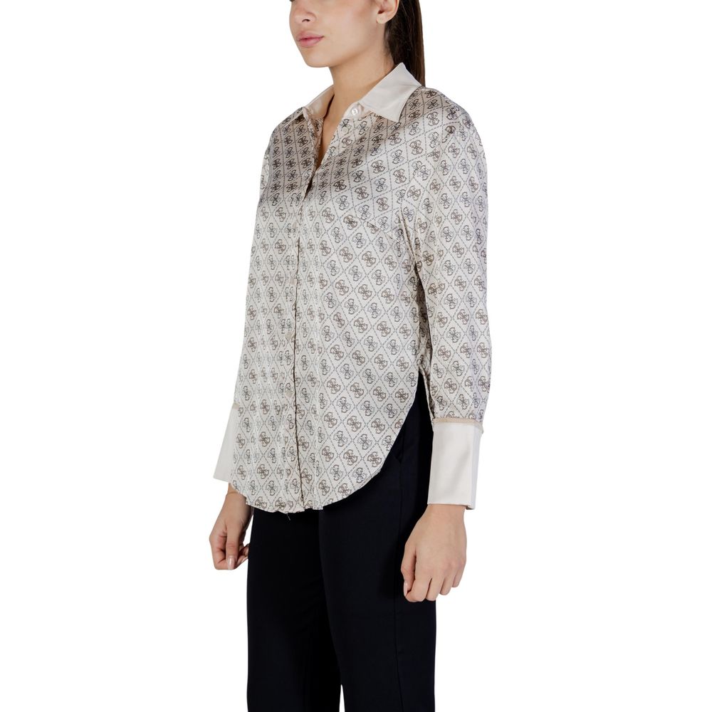 Guess Beige Polyester Women's Blouse