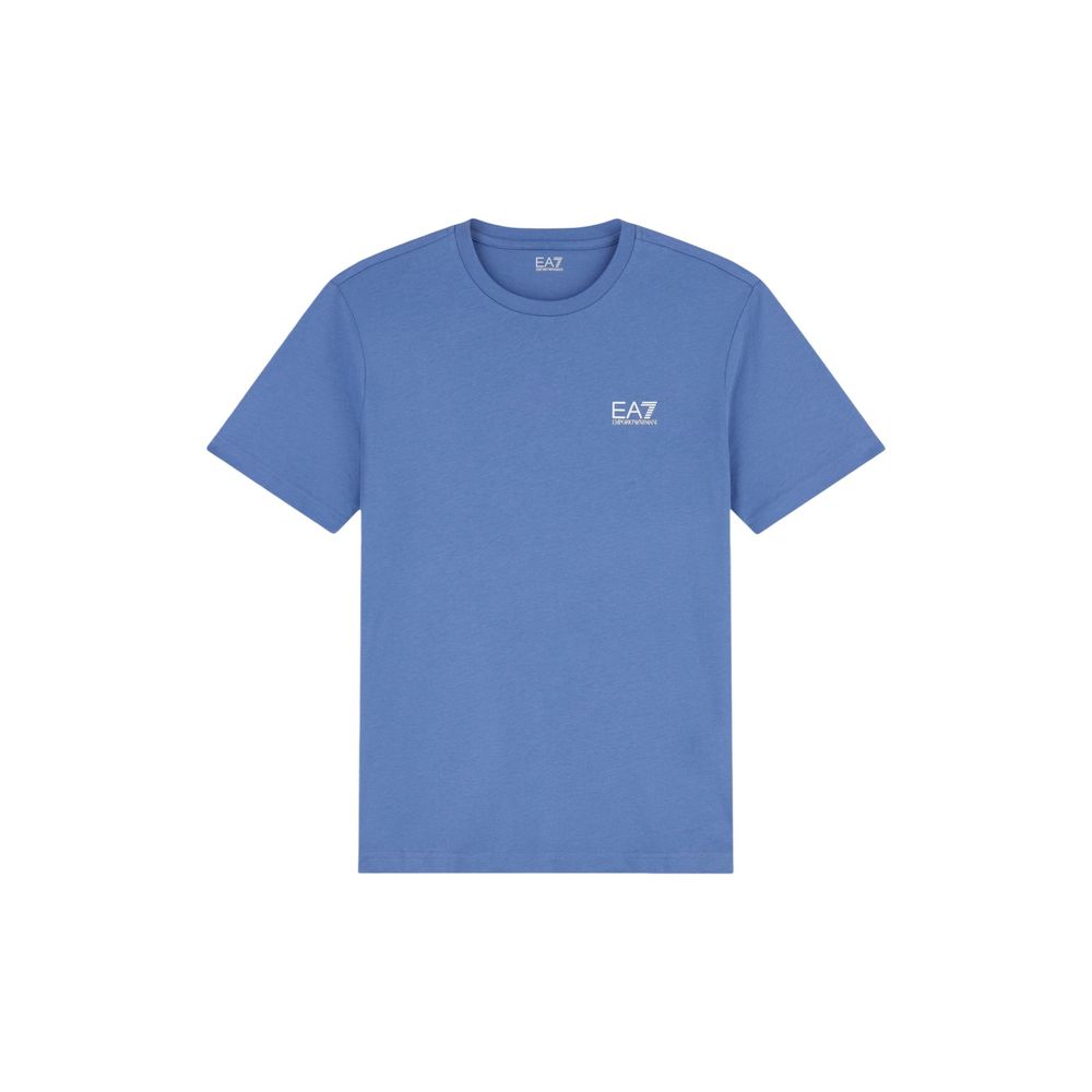 EA7 Emporio Armani Blue Cotton Men's Sportswear