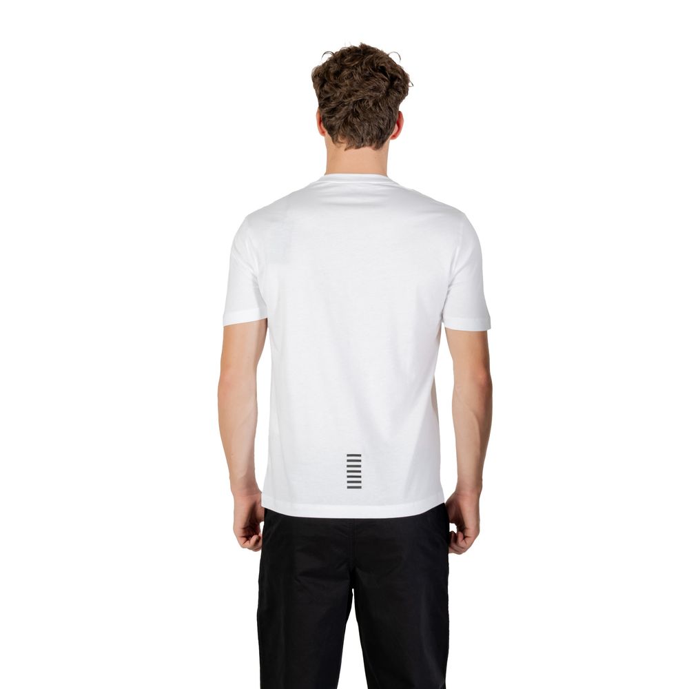 EA7 Emporio Armani White Cotton Men's T-Shirt