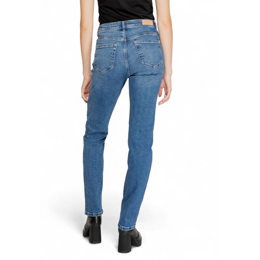Only Blue Cotton Skinny Women's Jeans