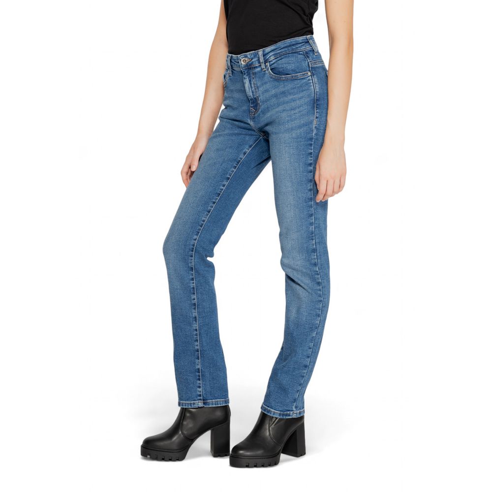 Only Blue Cotton Skinny Women's Jeans