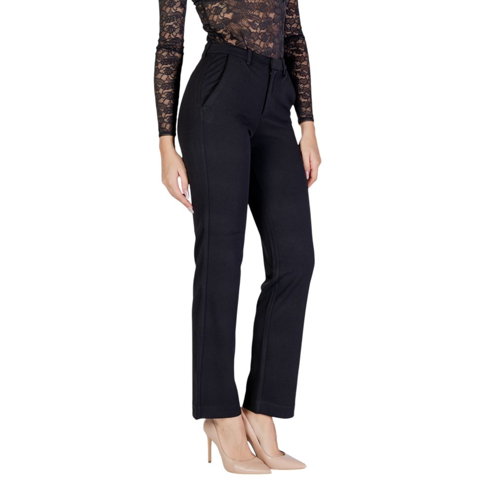 Only Black Recycled Polyester Flared Women's Pants