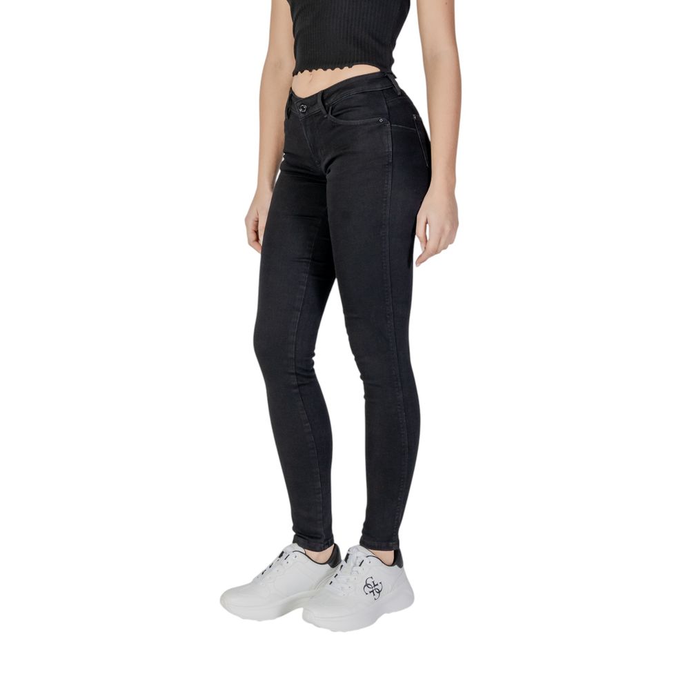 Guess Black Cotton Skinny Women's Jeans
