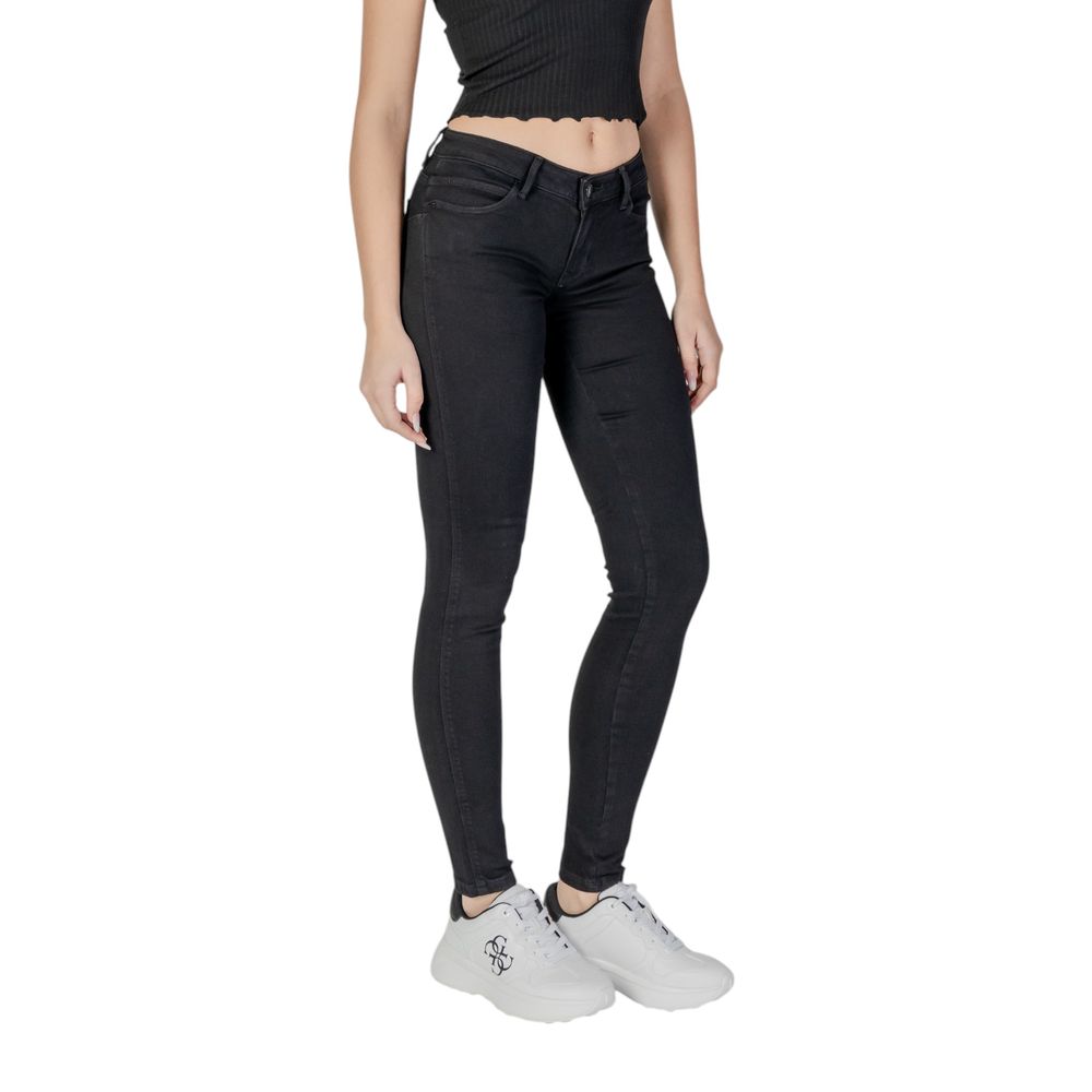 Guess Black Cotton Skinny Women's Jeans