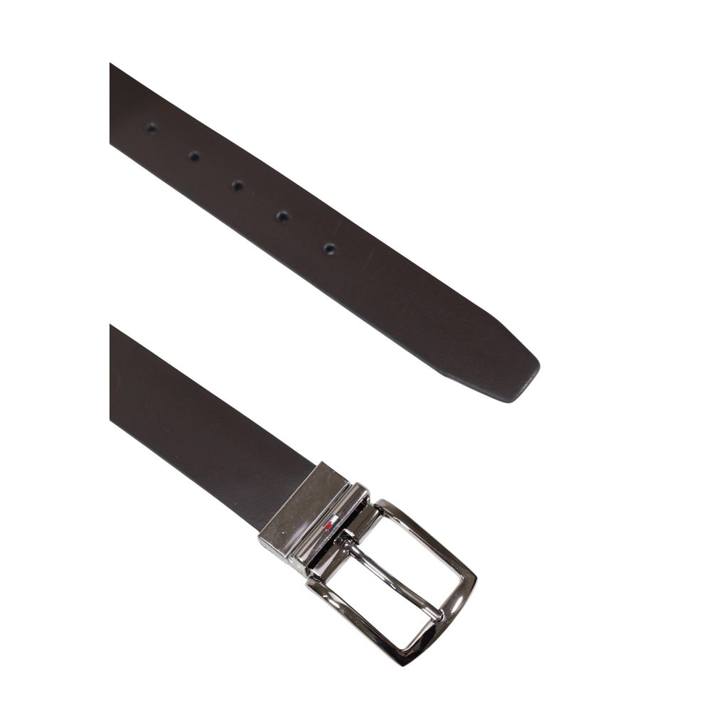 Tommy Hilfiger Brown Leather Regular Men's Belt