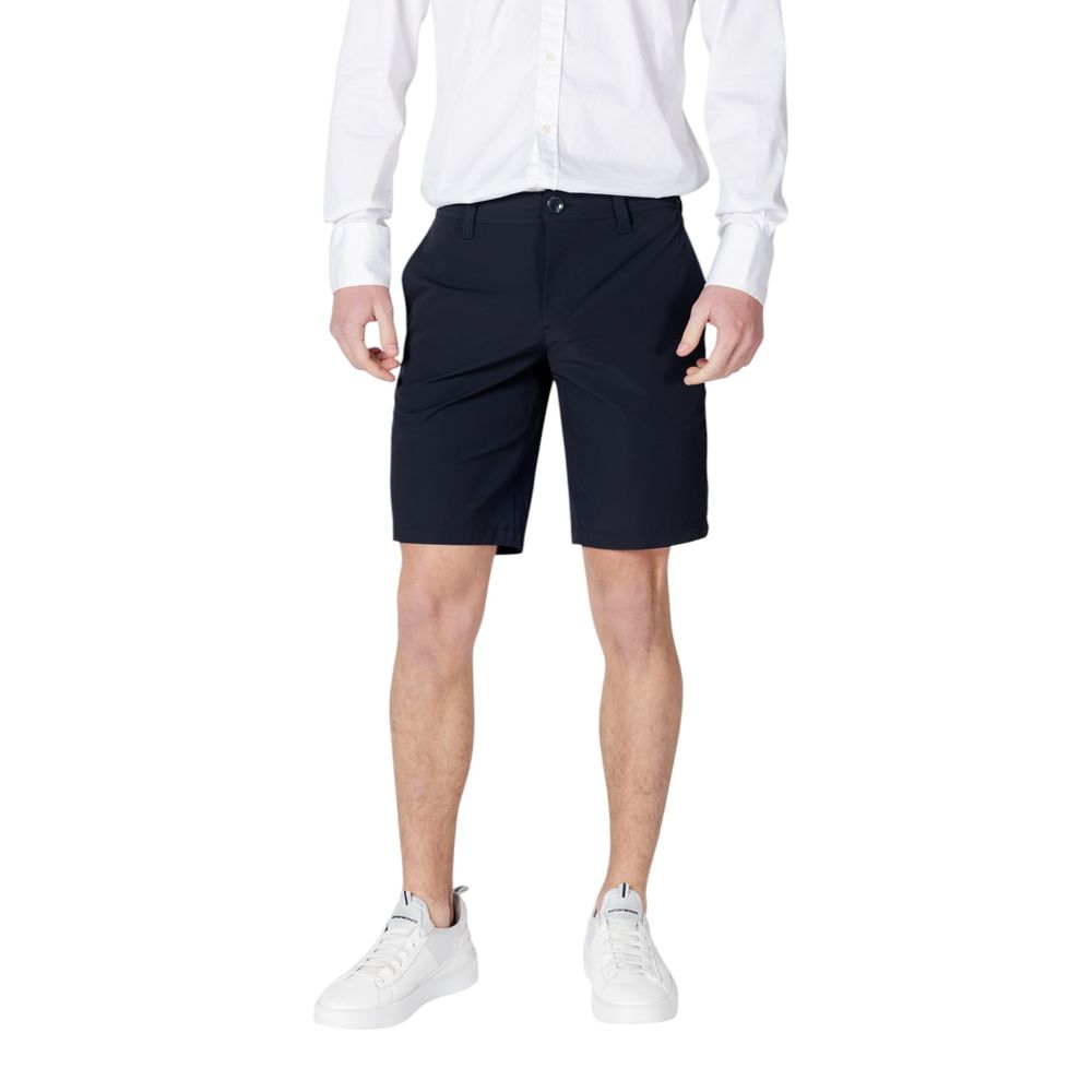 Armani Exchange Blue Polyamide Bermuda Men's Shorts