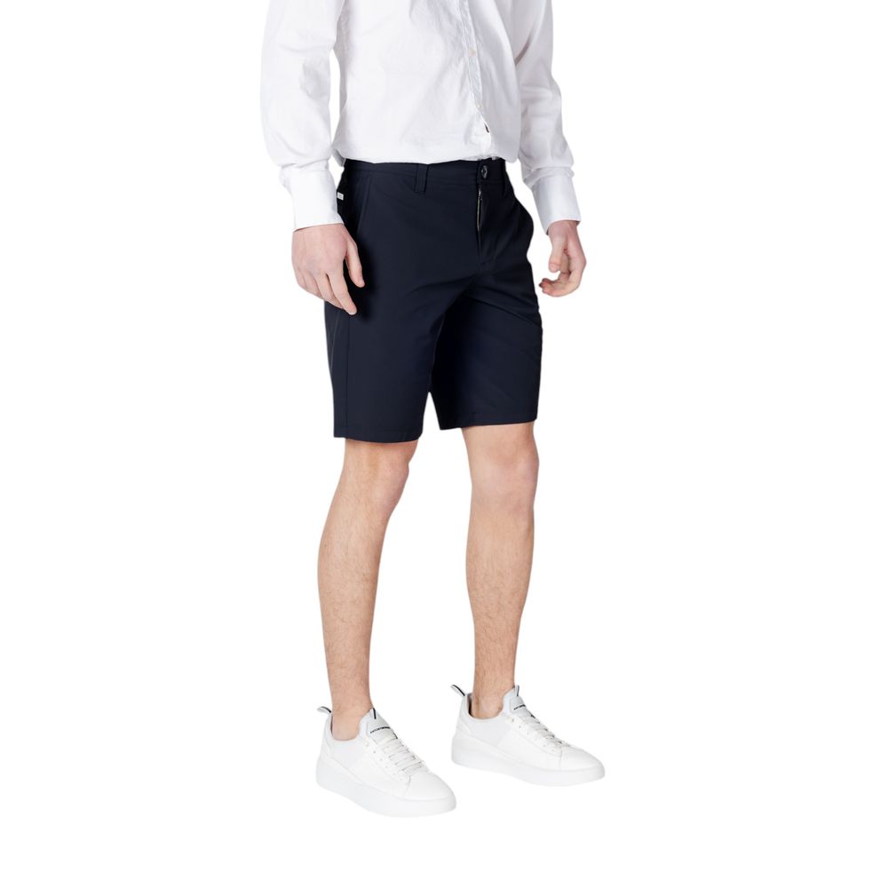 Armani Exchange Blue Polyamide Bermuda Men's Shorts