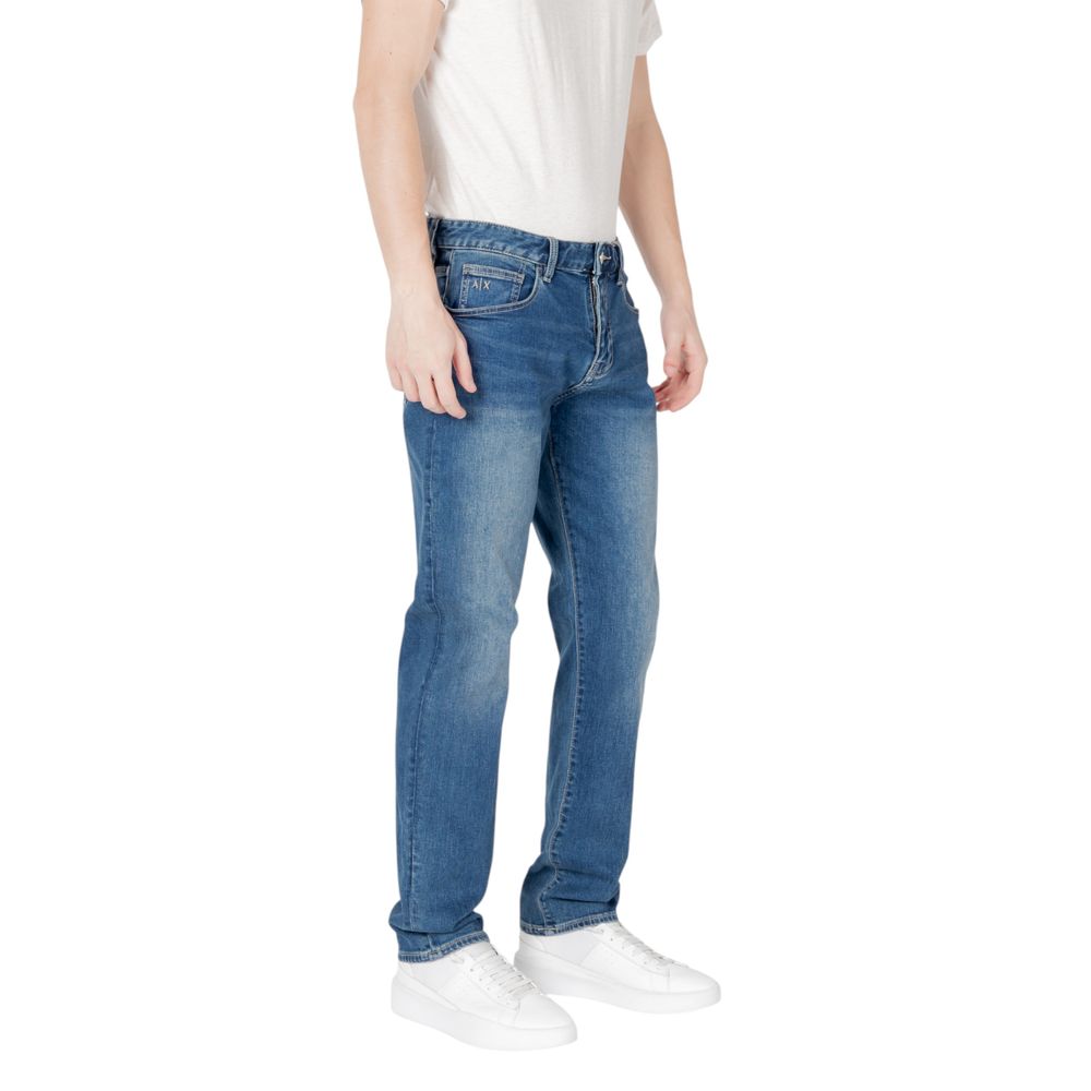 Armani Exchange Blue Cotton Skinny Men's Jeans