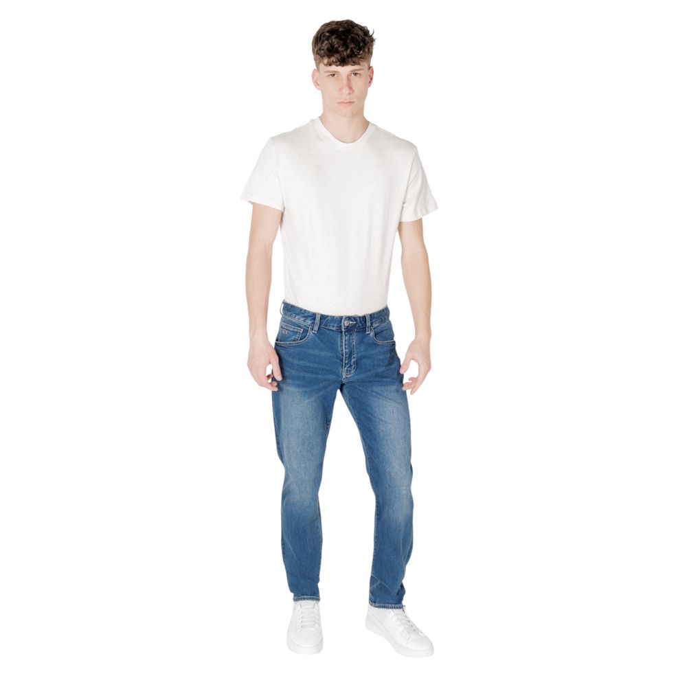 Armani Exchange Blue Cotton Skinny Men's Jeans