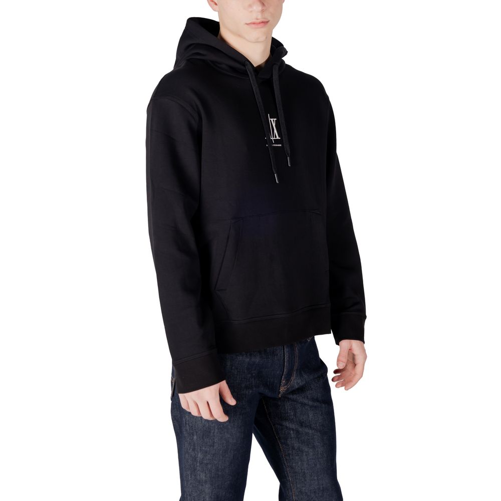 Armani Exchange Black Cotton Men's Hoodie