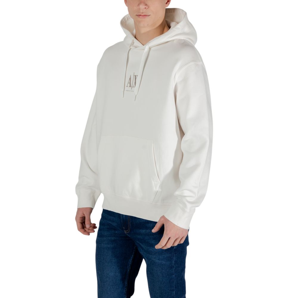 Armani Exchange Cream Cotton Men's Hoodie