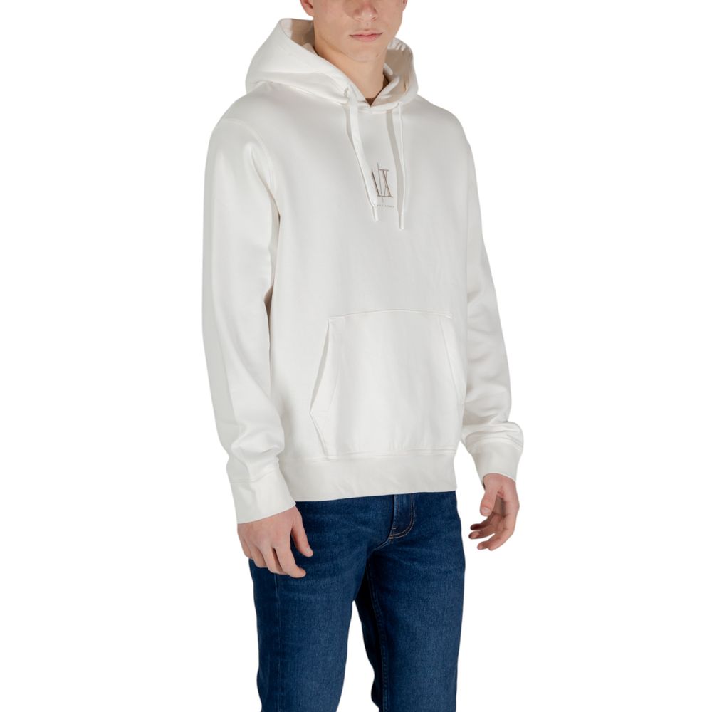 Armani Exchange Cream Cotton Men's Hoodie