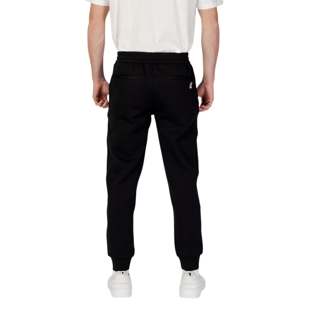Armani Exchange Black Cotton Joggers (Workout Men's Pants)