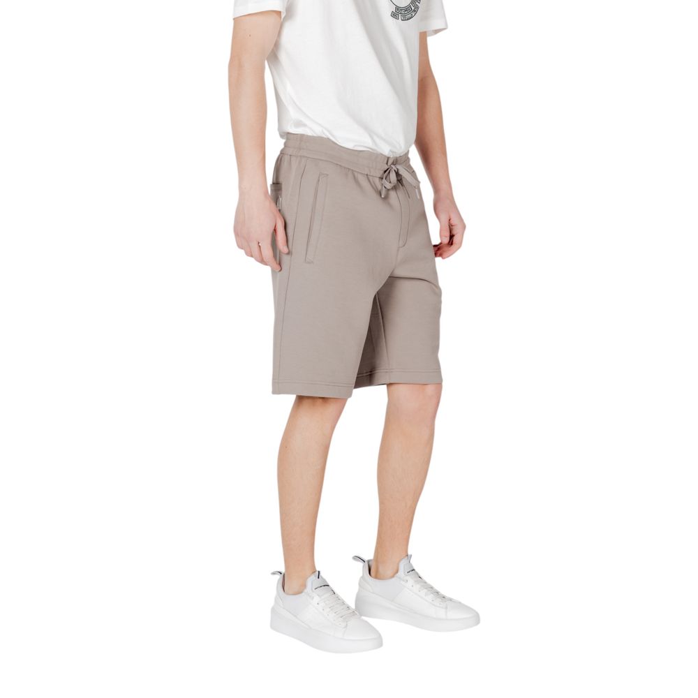 Armani Exchange Brown Cotton Bermuda Men's Shorts