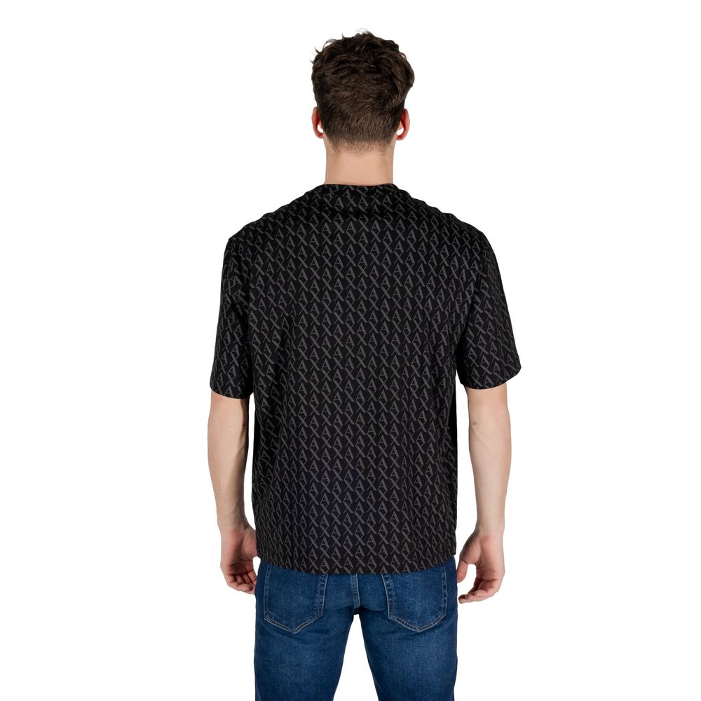 Armani Exchange Black Cotton Men's T-Shirt