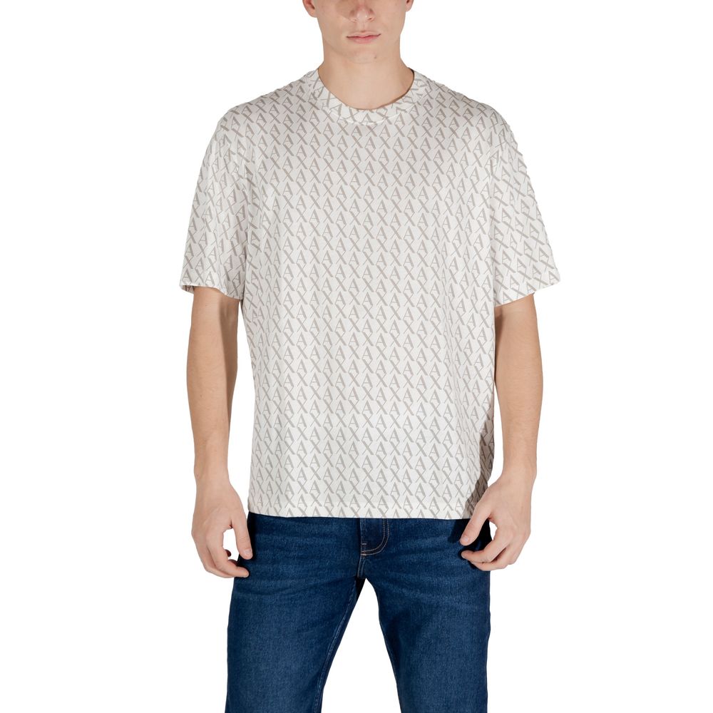 Armani Exchange Cream Cotton Men's T-Shirt