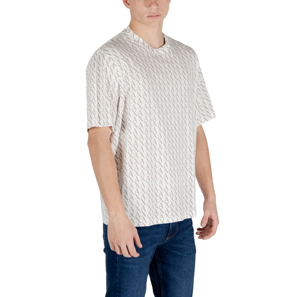 Armani Exchange Cream Cotton Men's T-Shirt