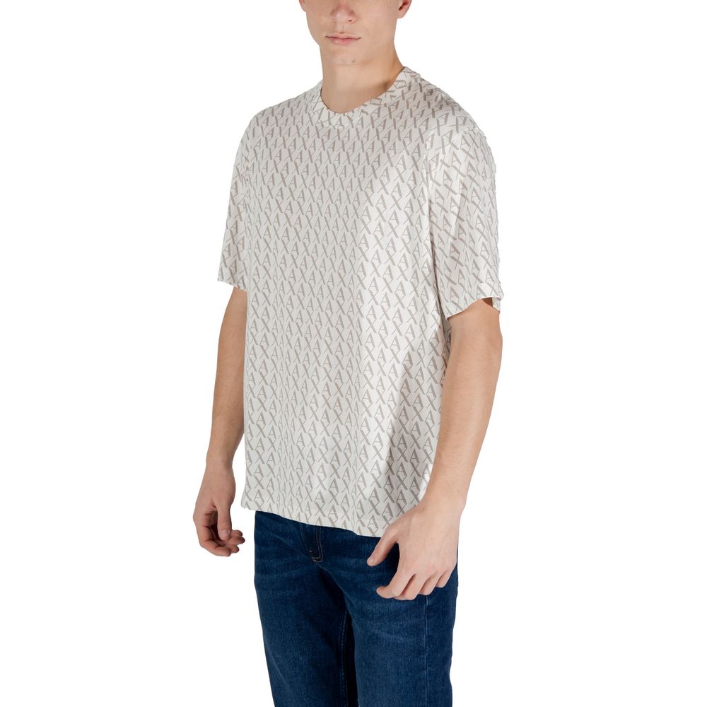 Armani Exchange Cream Cotton Men's T-Shirt