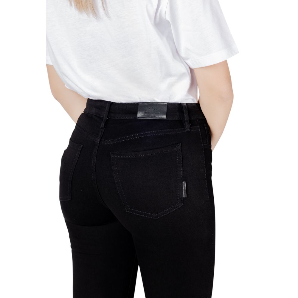 Armani Exchange Black Cotton Skinny Women's Jeans