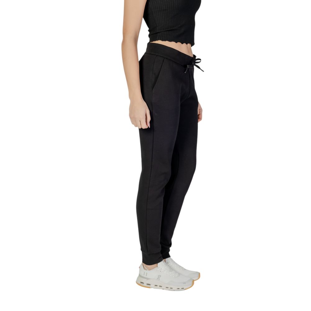 Armani Exchange Black Cotton Joggers (Workout Women's Pants)