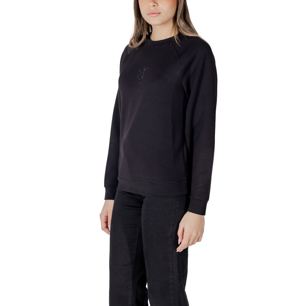 Armani Exchange Black Viscose Women's Sweatshirt