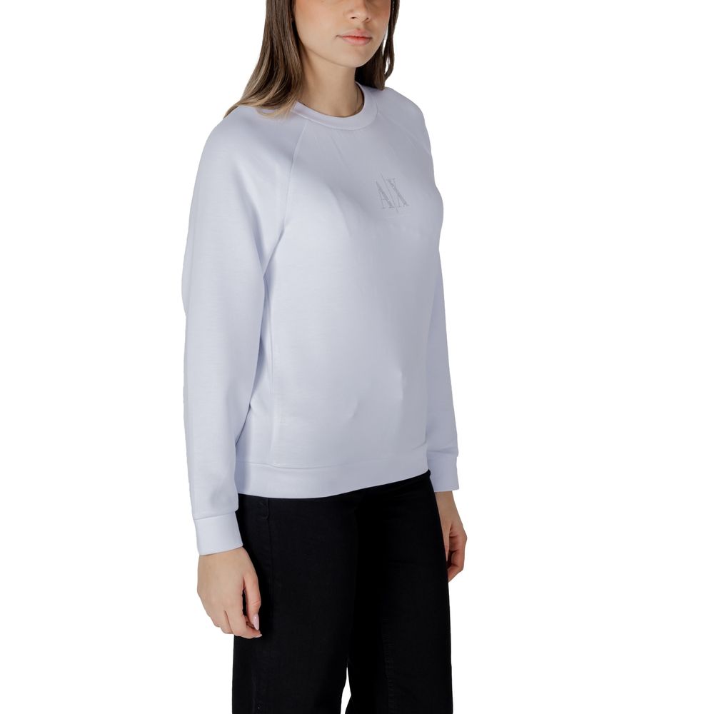 Armani Exchange White Viscose Women's Sweatshirt