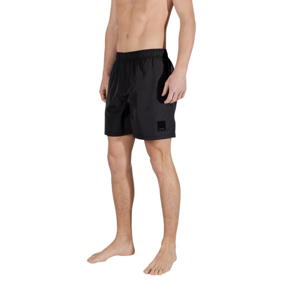 Armani Exchange Black Polyester Swim Men's Shorts
