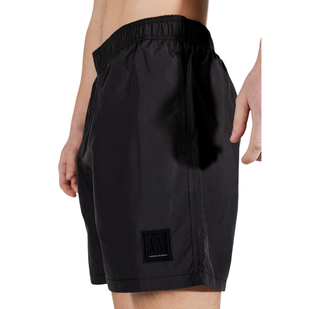 Armani Exchange Black Polyester Swim Men's Shorts