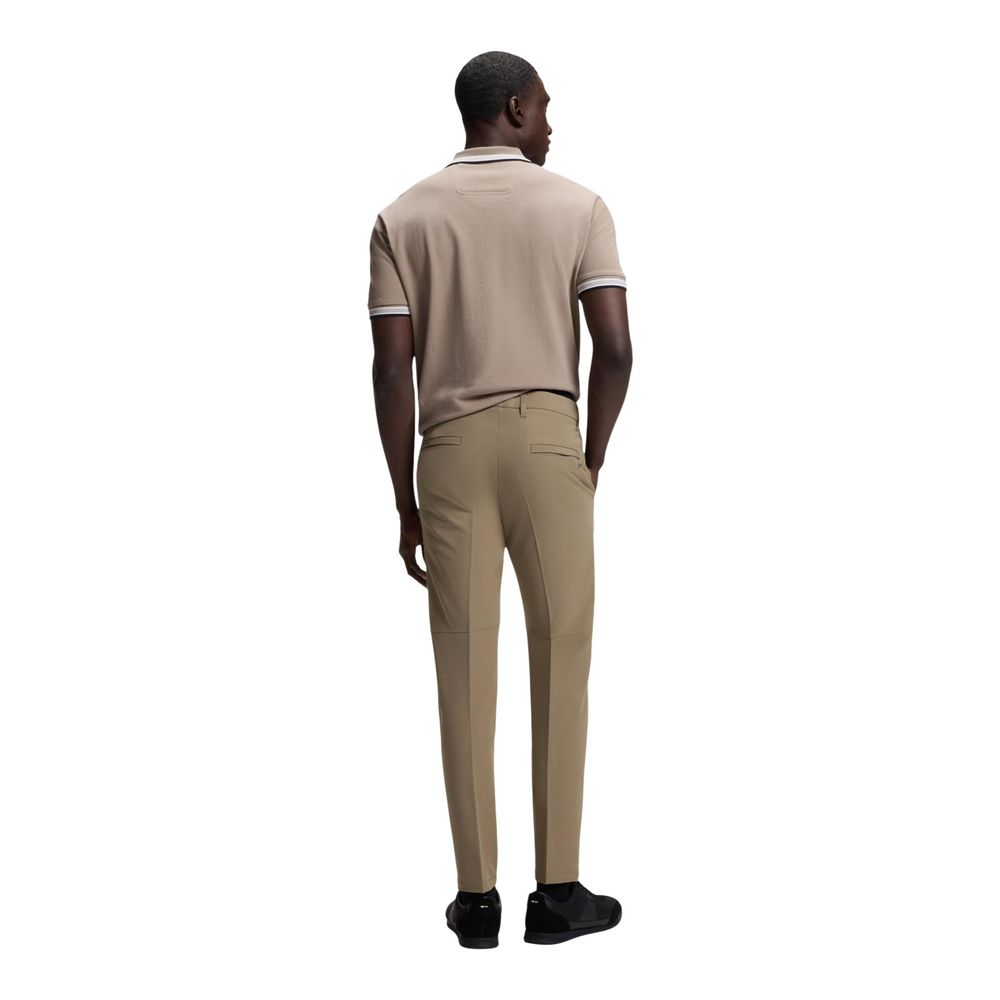 Hugo Boss Beige Polyester Skinny Men's Pants