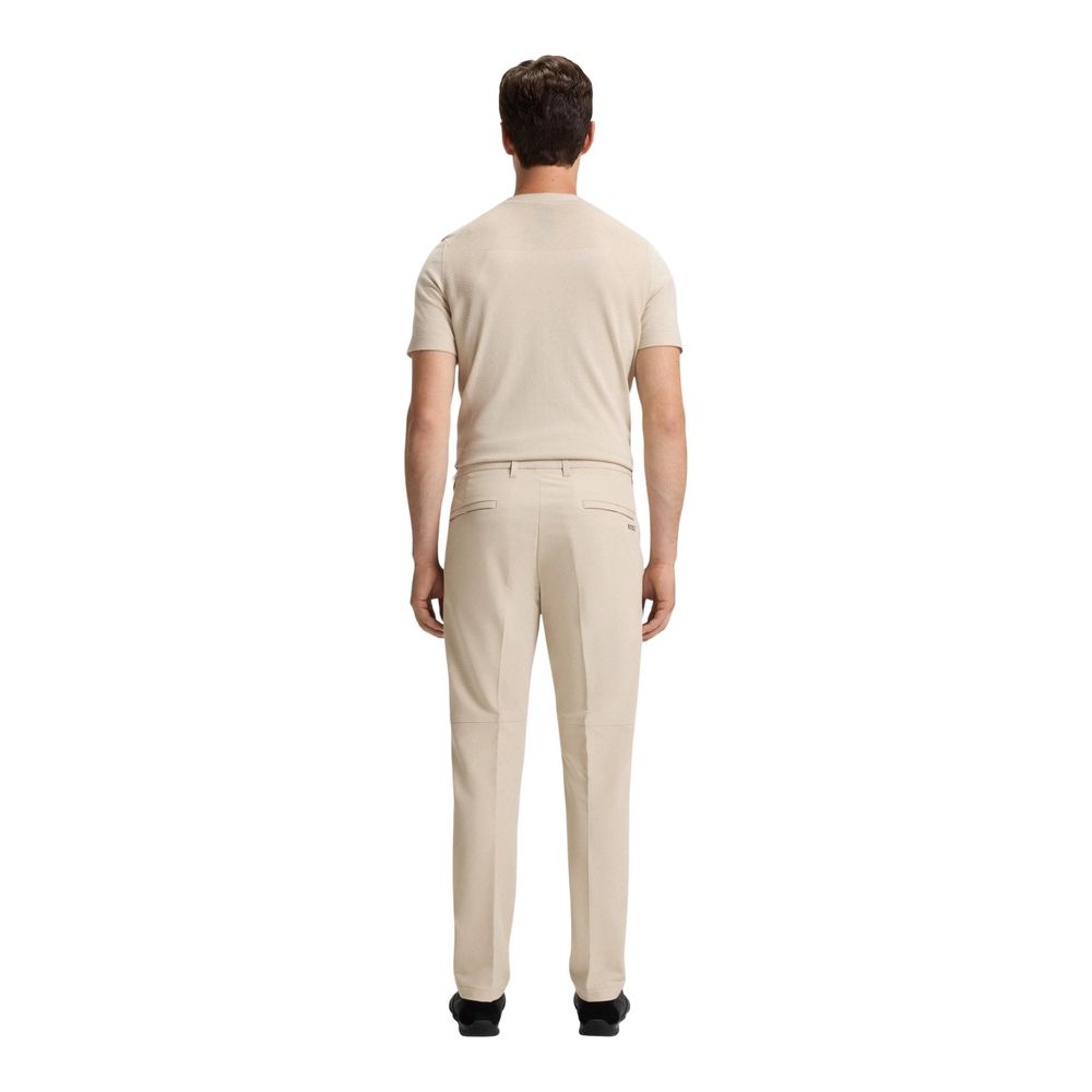Hugo Boss Beige Polyester Skinny Men's Pants