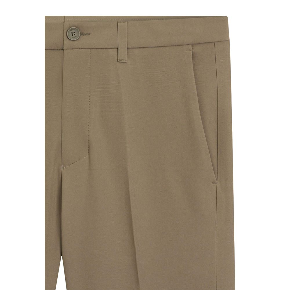 Hugo Boss Beige Polyester Skinny Men's Pants