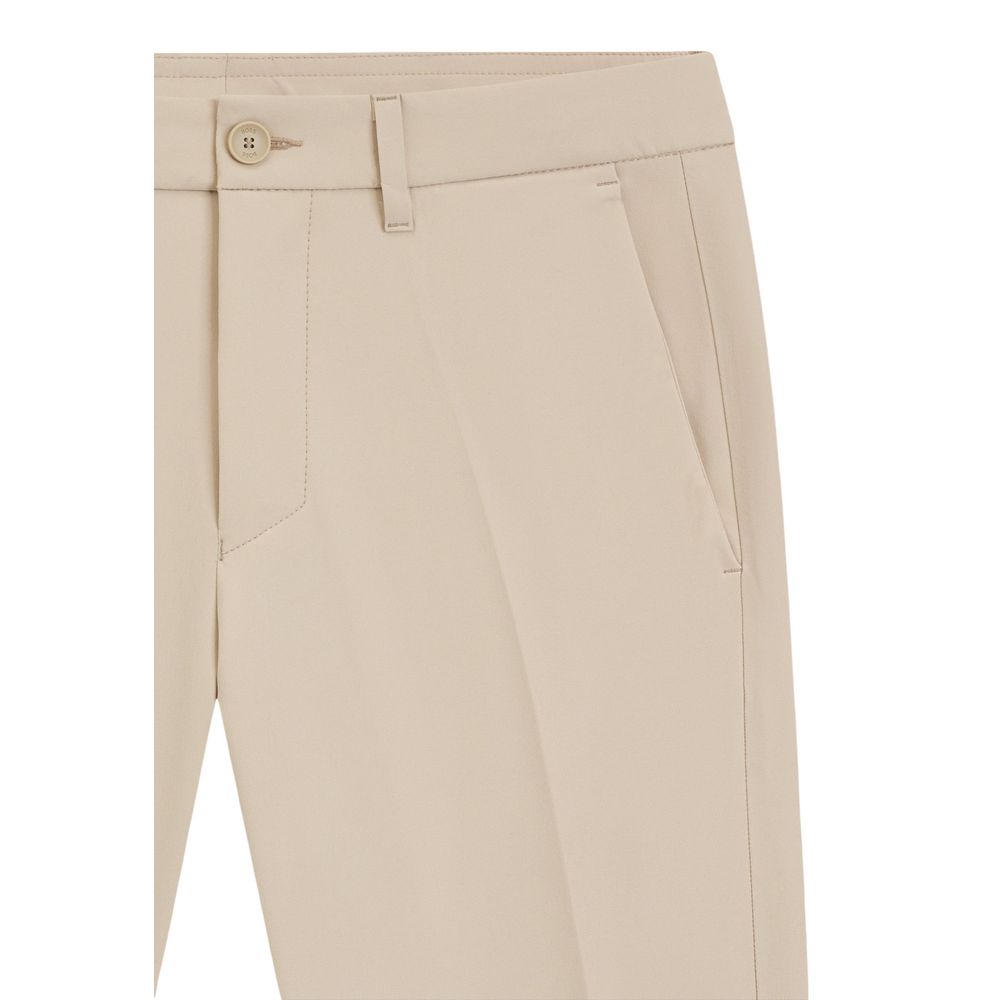 Hugo Boss Beige Polyester Skinny Men's Pants