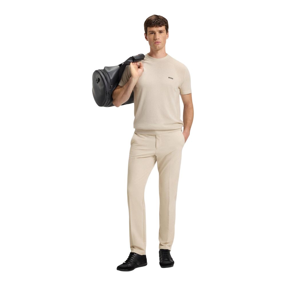 Hugo Boss Beige Polyester Skinny Men's Pants