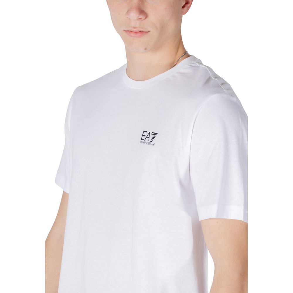 EA7 Emporio Armani Black And White Cotton Men's Sportswear