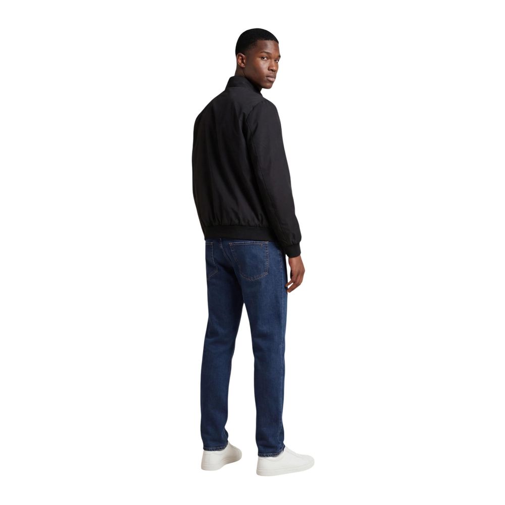 EA7 Emporio Armani Black Polyamide Men's Bomber